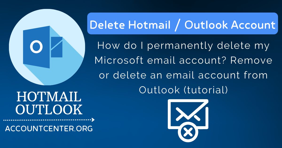delete hotmail account